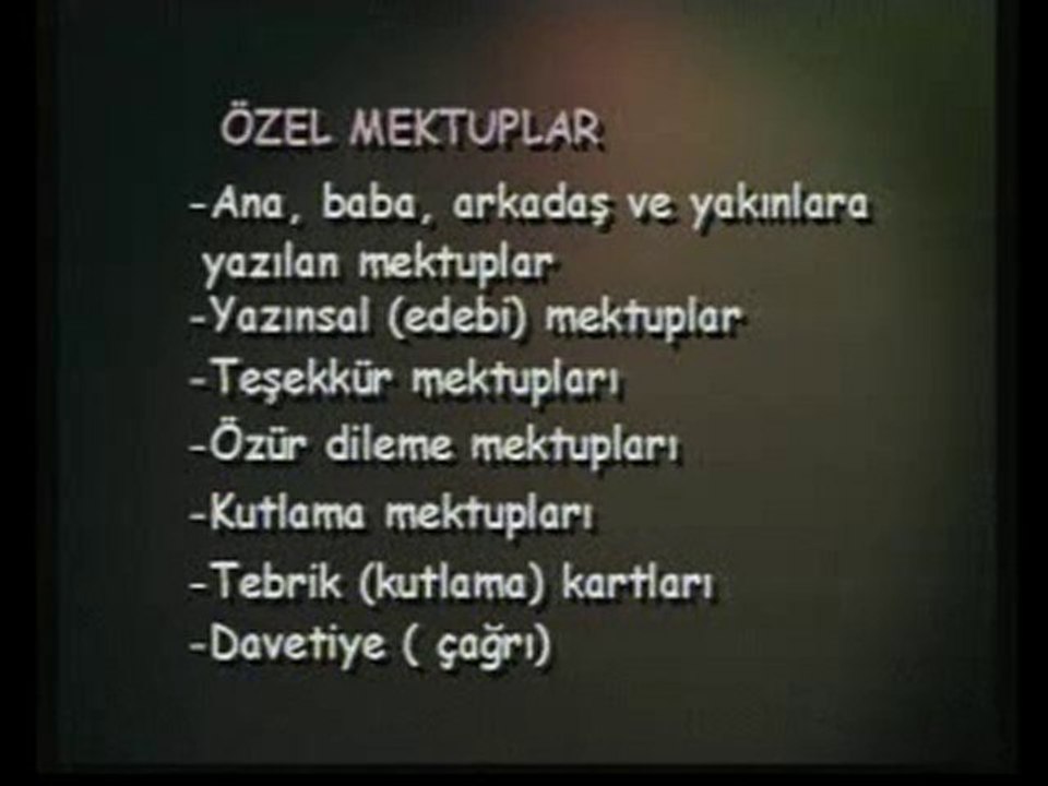 Mektup