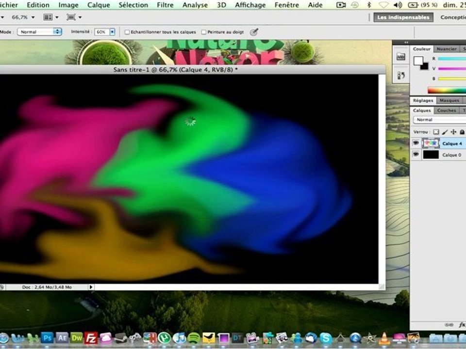 Photoshop CS5 : Appliquer un effet abstrait