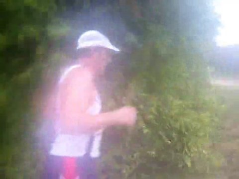 foulées vertes de plouasne 2010 avec mario et son vélo