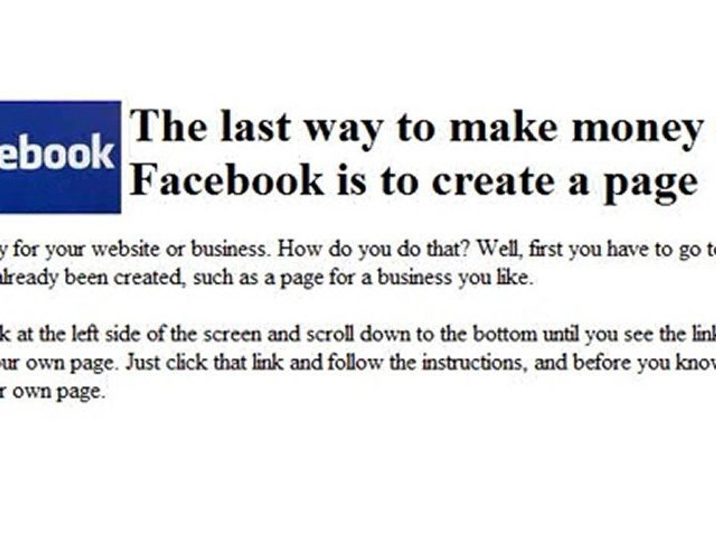 ⁣How To Make money with Facebook, By James Dempsey