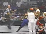 Kaval (Low Ki), A. J. Styles & Jerry Lynn vs The FlyingElvis