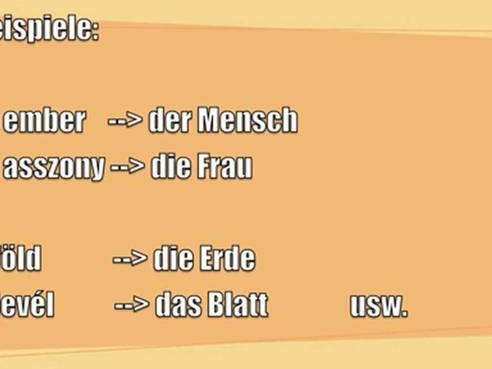 ungarisch für Anfänger - ungarische Übersetzung