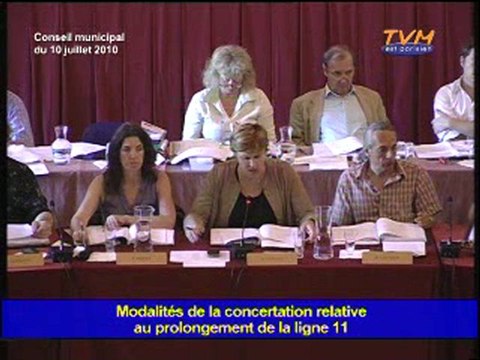CONSEIL MUNICIPAL MONTREUIL (10/07/2010) - Points 51 & 52