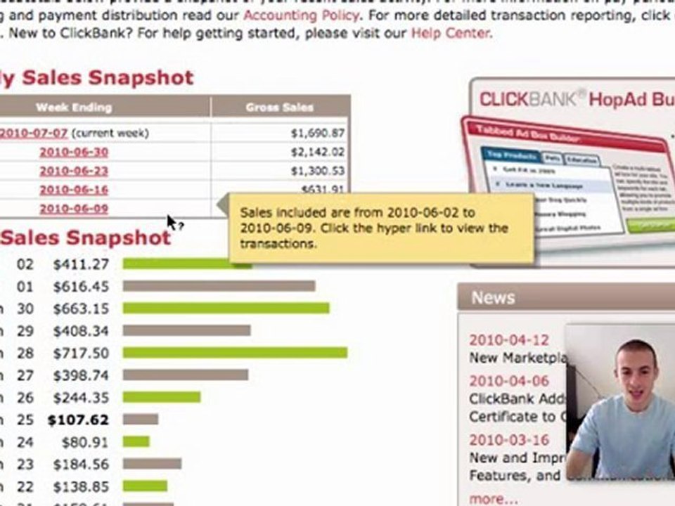 Clickbank REALLY MONEY PROOF video