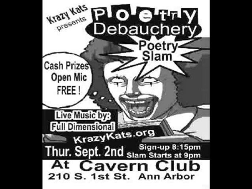 Ann Arbor Poetry Slam - Sept. 2nd
