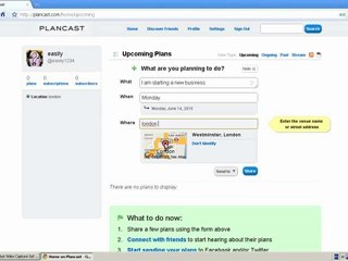Share Your Plans With Others With Plancast