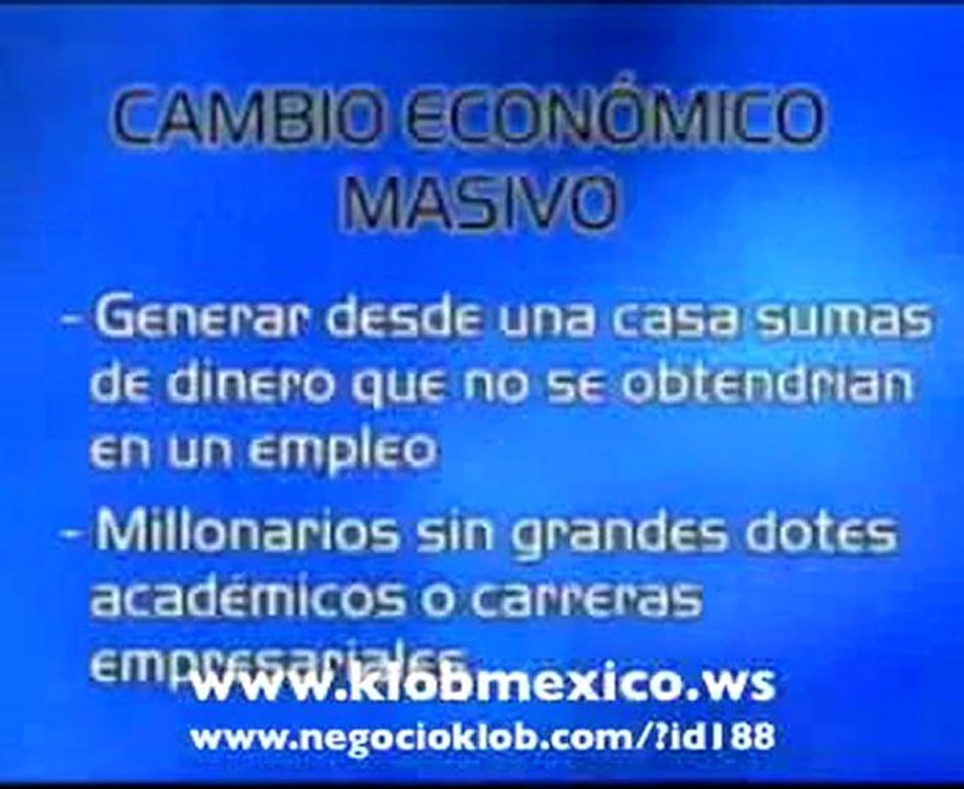 Negocio Klob México, Vivir sin riesgos