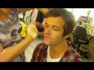 Teo en su camarino antes de salir al escenario