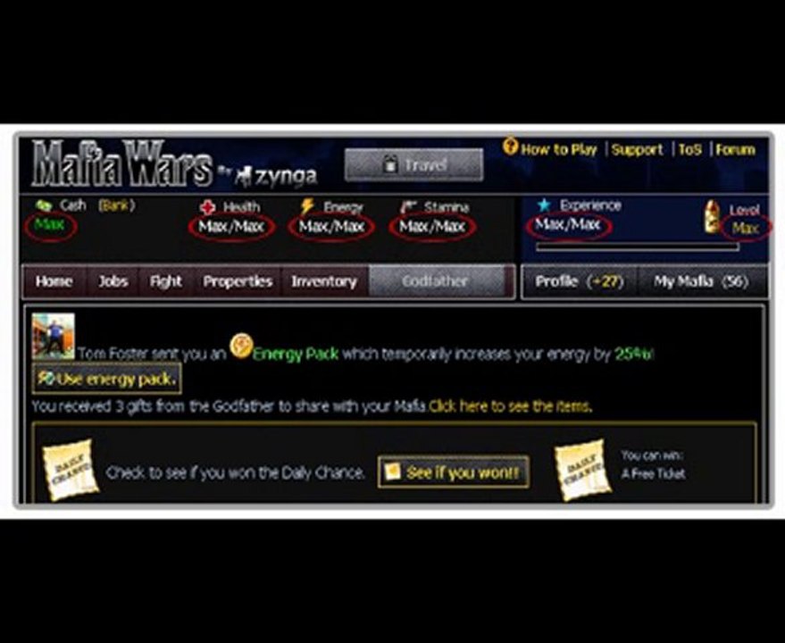 Mafia Wars BlackHat, Cheat Fast Recovery, 100% ilegal