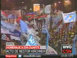 Nestor conmemora a Evita