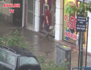 Lüleburgaz yağmur altı oldu