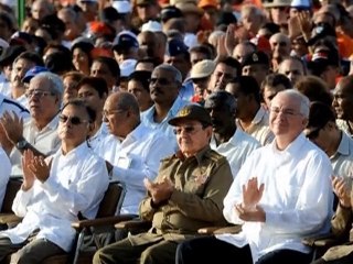 Raul Castro, not Fidel, leads Cuba revolution event
