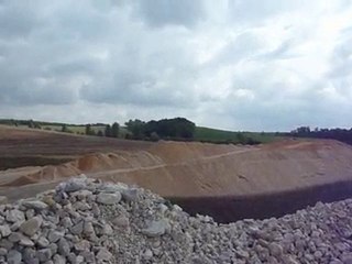 Zone de stockage pour le chantier TGV