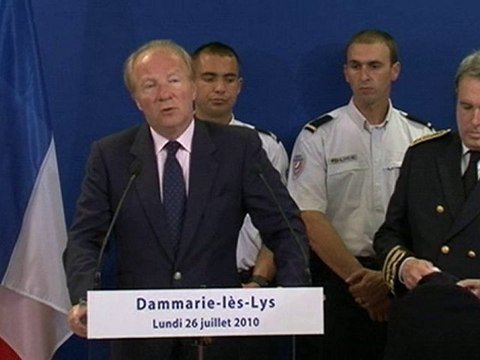 Déplacement de Brice HORTEFEUX à Dammarie-les-Lys