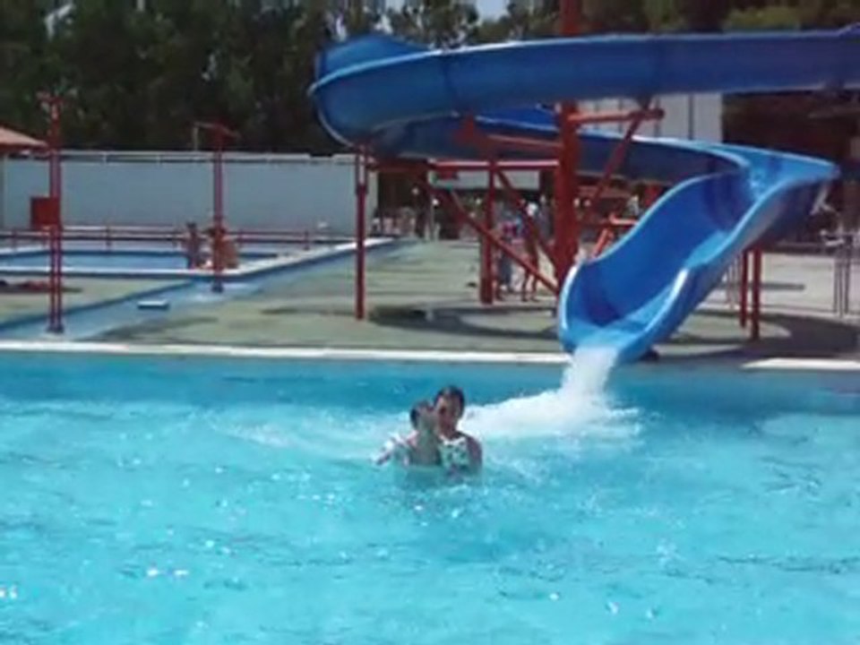Le toboggan avec Papa
