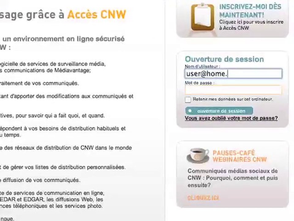 CNW - services de distribution de communiqués et de ...