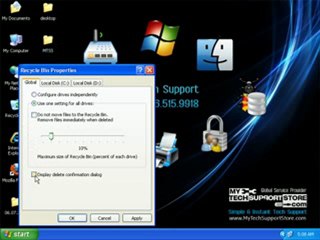 Delete Files Without Getting Confirmation Message In Win XP
