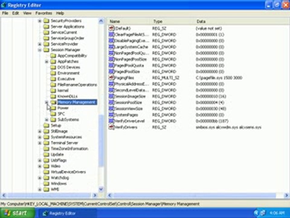Increasing System Performance in Win XP