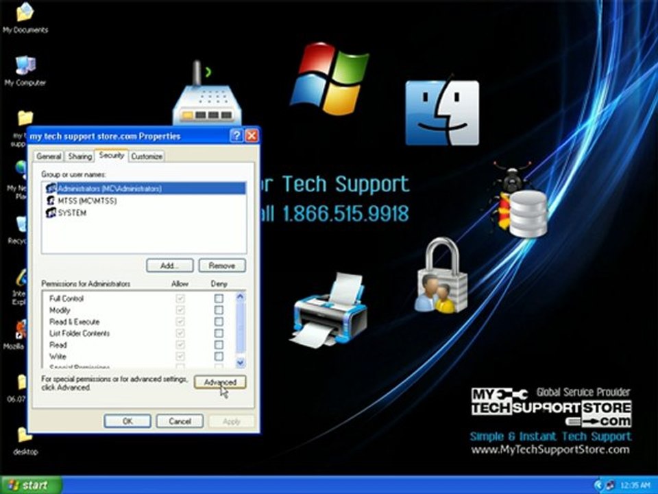 Taking Ownership Of a Folder in Windows XP