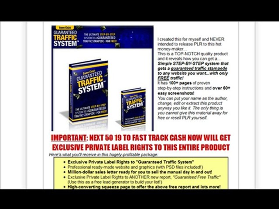 Make Money Online Fast Without Website-Ewen Chia Fast Track