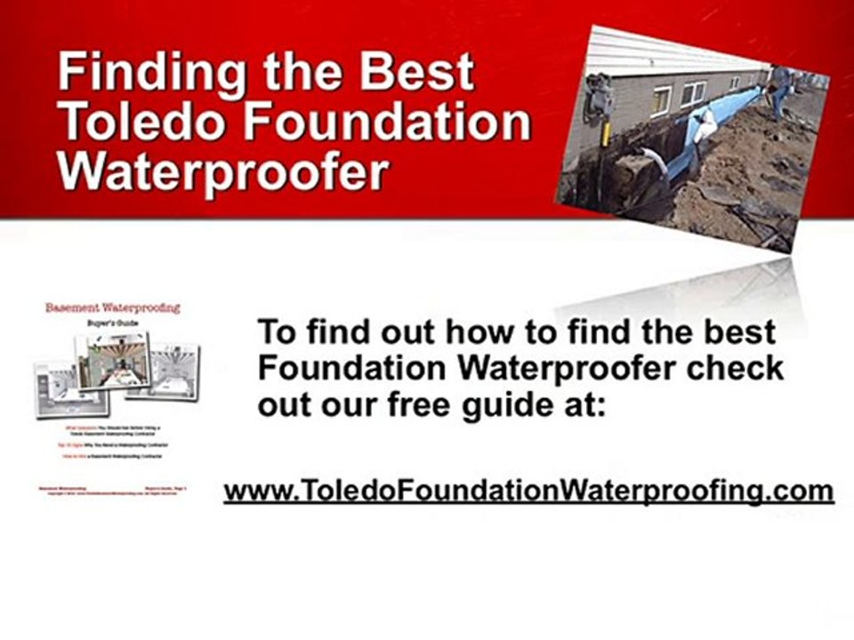 Best Toledo Foundation Waterproofing Contractor