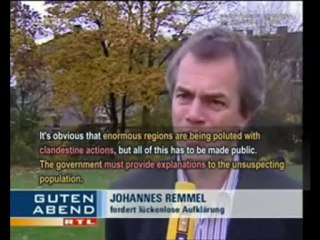 Germany Admits Chemtrail Operations