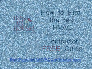 Hire the Best Pensacola HVAC System Contractor, Pace, Navar