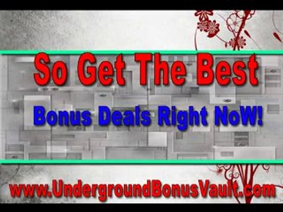 Underground Bonus Vault for Real Estate Investing Product L
