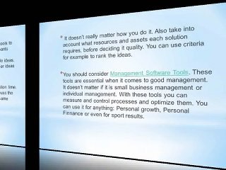 Project Management: Managing Brainstorm Sessions