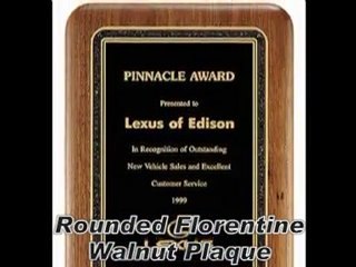 Walnut Plaques, Mirror Plaques & Shield Plaques
