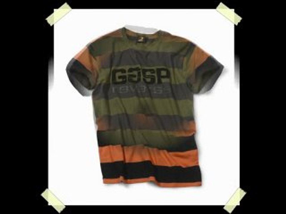 GASP Striped Tee Shirt für Bodybuilder | Bodybuilding