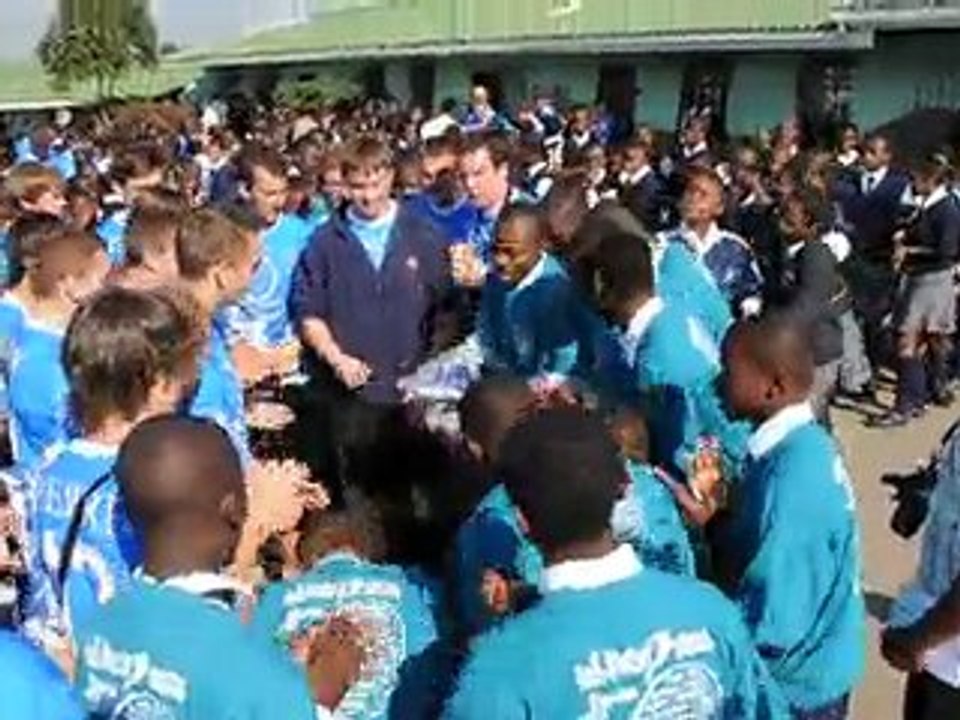 moment dans l'école du tonwship -chant commun