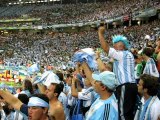 Argentina-Mexico, Argentine supporters.