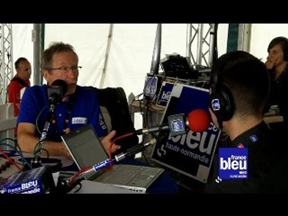 Jean-Yves Chauve au micro de France Bleu.