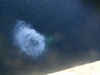 Saut du pont de St Etienne d'Issensac dans l'Herault