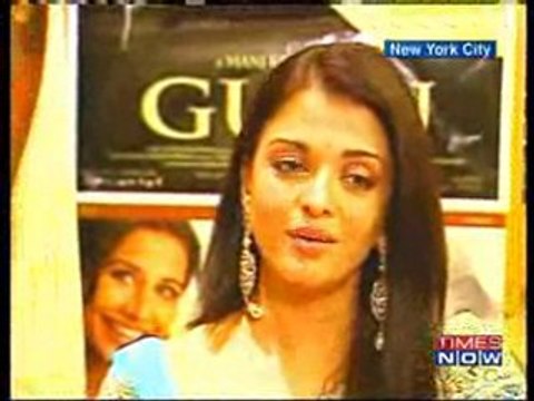 Aishwarya Rai-Guru Press Conference NY-2007