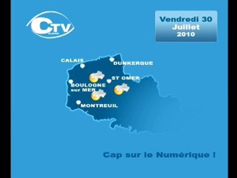 Calaisis TV: Météo du vendredi 30 juillet