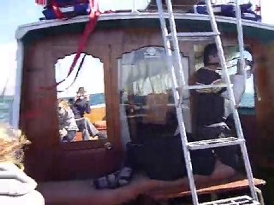 Retour de l'ile de Taquilé - Sur le pont