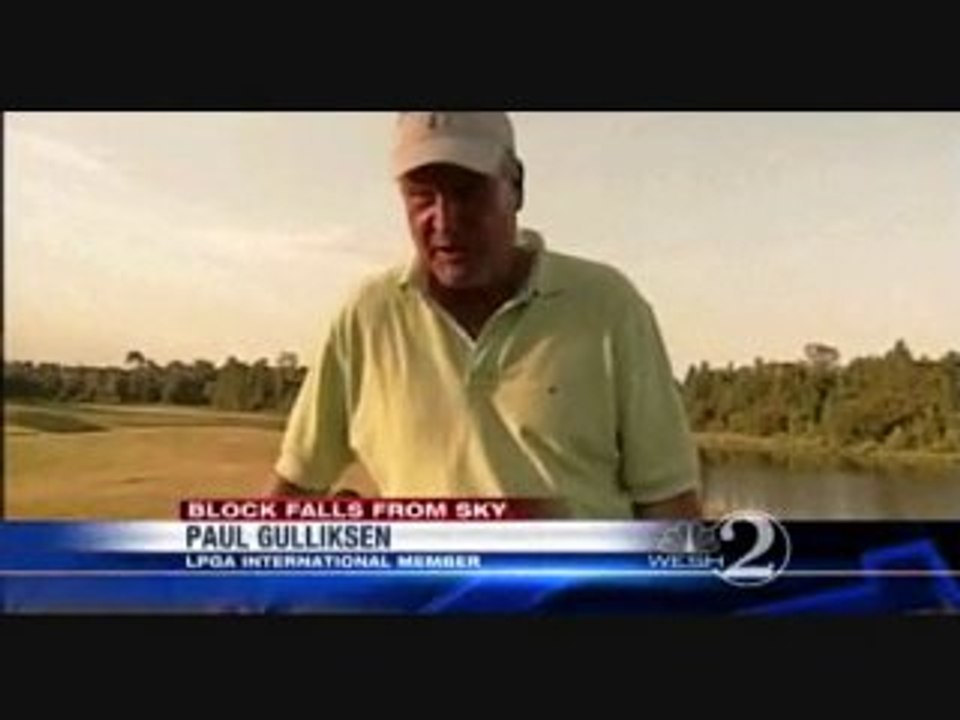 Golfers Watch 30-Pound Block Of Ice Fall From Sky