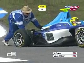 Crash Under Sfaty Car GP3.2010.Round05.Germany.Race2