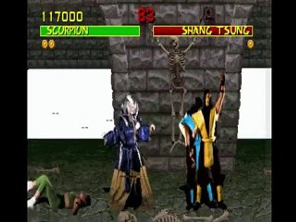 Mortal Kombat ending (mame gameplay)
