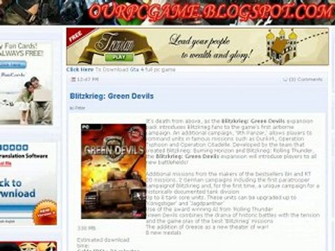 Blitzkrieg: Green Devils