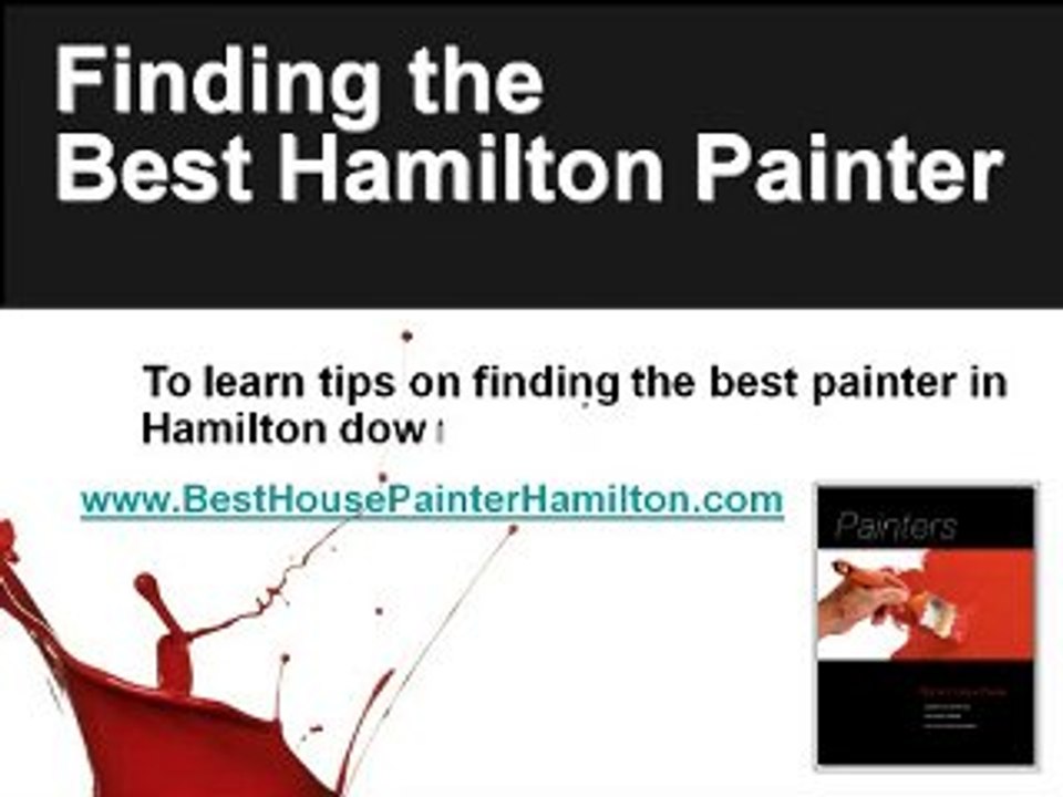 Research Best House Painter, house painting Hamilton and Du