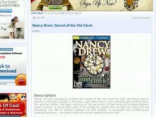 Nancy Drew Secret of the Old Clock