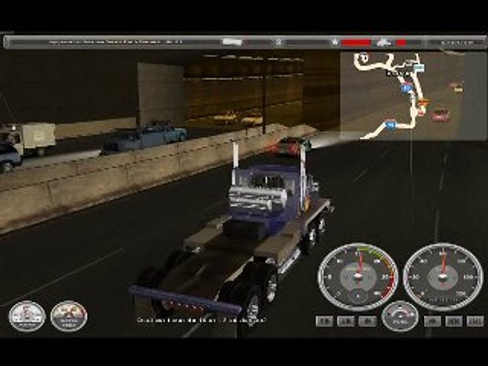Game in live US Long Truck Road Simulator