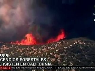 Incendios forestales persisten en California