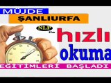 ŞANLIURFA'DA HIZLI OKUMA EĞİTİMİ