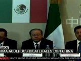 México y China firman acuerdos
