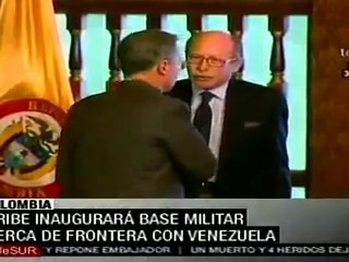 Uribe inaugurará base militar cerca de frontera con Venezue