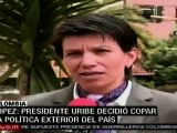 Colombianos critican política del presidente Alvaro Uribe